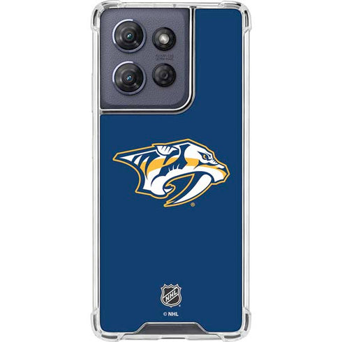 NHL Nashville Predators Logo Moto G Play 5G (2025) Clear Case